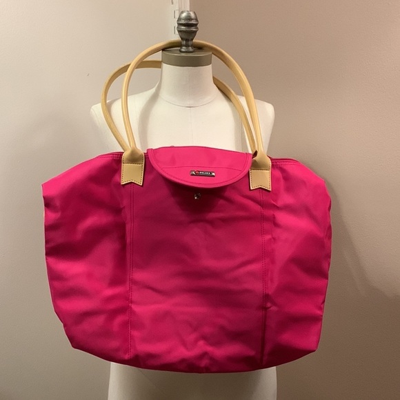 DELSEY Pink On The Go Shoulder Bag- Foldable - Picture 3 of 12